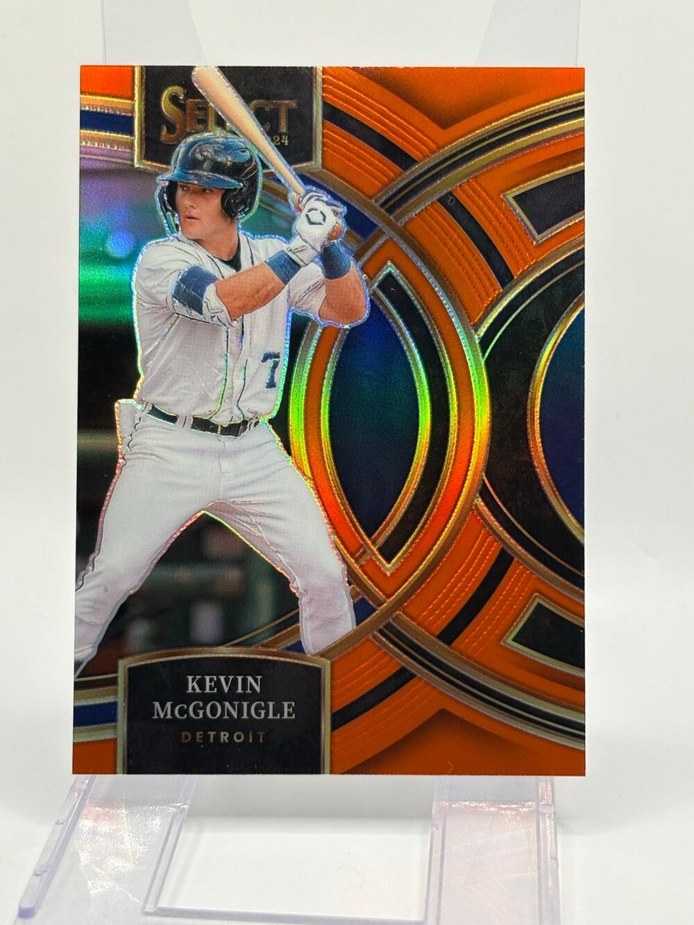 2024 Panini Select Kevin McGonigle Premier Orange Prizm Refractor 28/49 SP